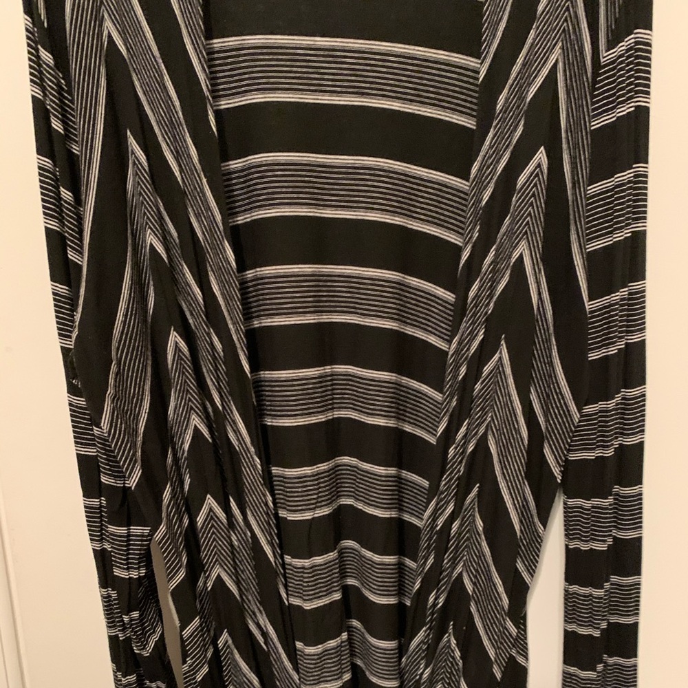White House black market tie in front wrap shirt